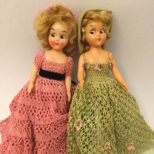 7 Vintage Reliable Hard Plastic Dolls with Sleep Eyes